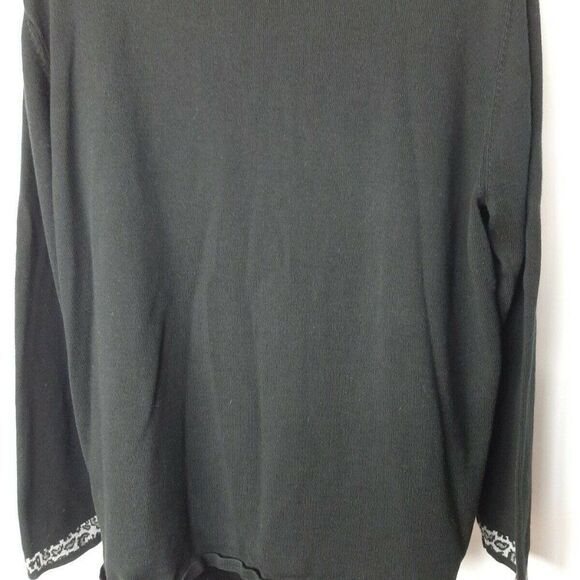 ALFRED DUNNER Black Long Sleeve Sweater XL - Picture 4 of 8